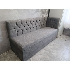 Кухонный диван Кастилия прямой со спальным местом, с боковой спинкой